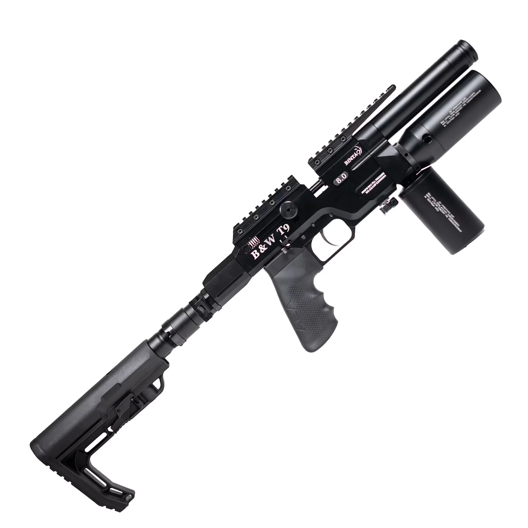 BinTac T9 Folded Stock PCP Air Rifle | 16 Joule | 9mm / .35