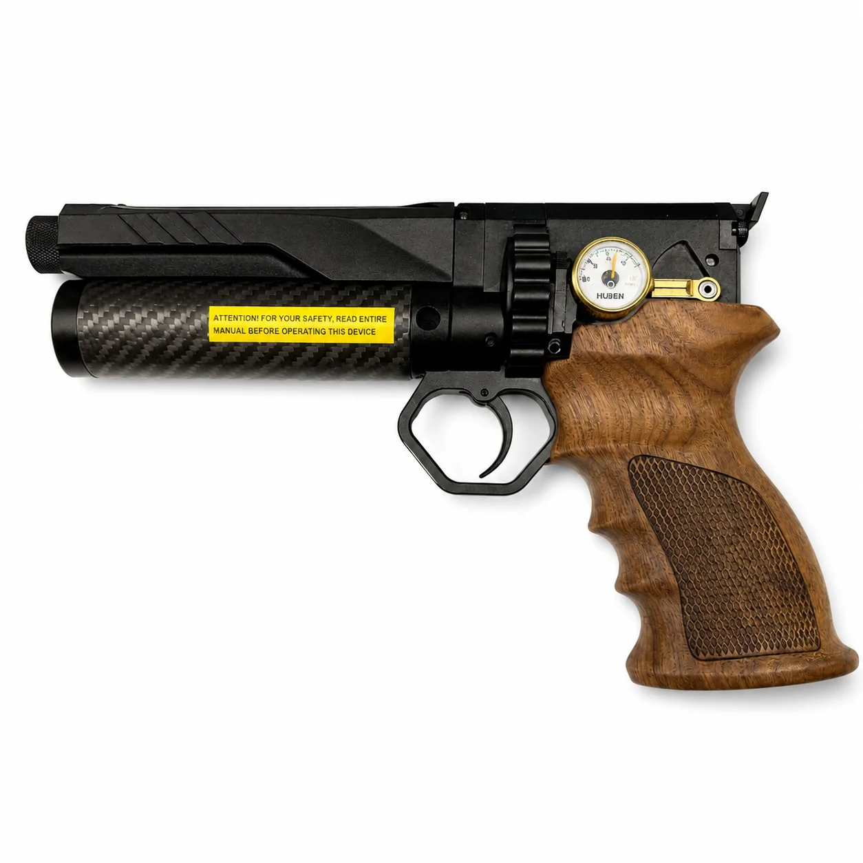Huben GK1 Mini 16 Joule PCP Semi-Auto Air Pistol + Huben Suppressor - Image 3