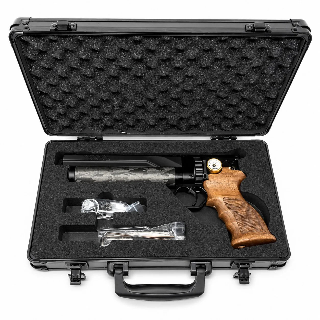 Huben GK1 V3 PCP Semi-Auto Air Pistol 16 Joule + Silencer - Image 4